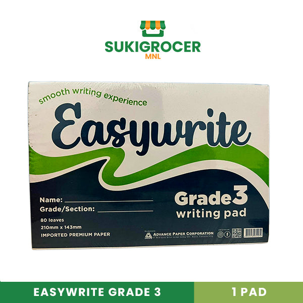 Easywrite Pad Paper Grade 3 80 Leaves