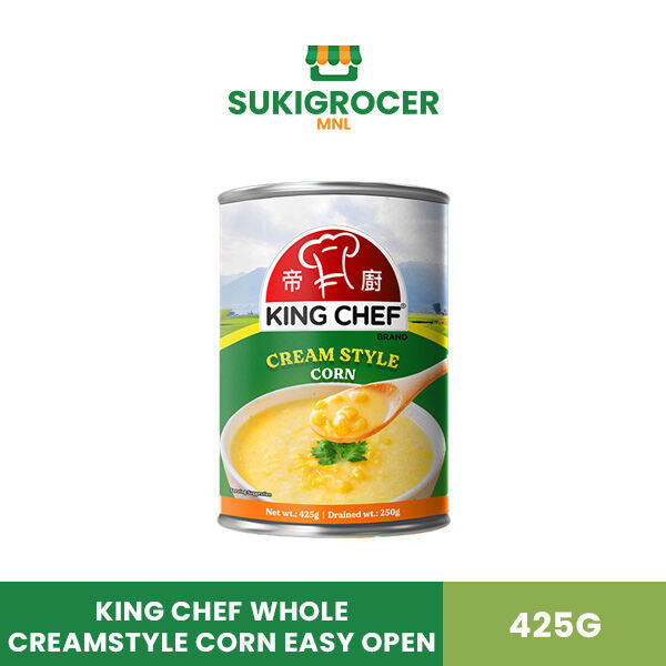 King Chef Whole Creamstyle Corn Easy Open 425G