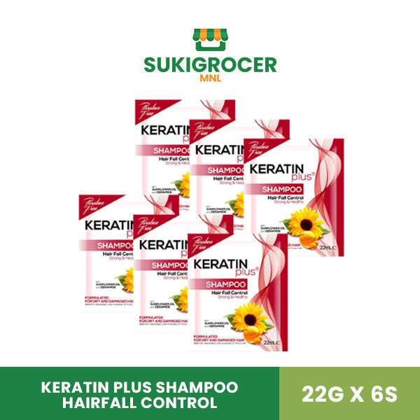 Keratin Plus Shampoo Hairfall Control 22Gx 6's