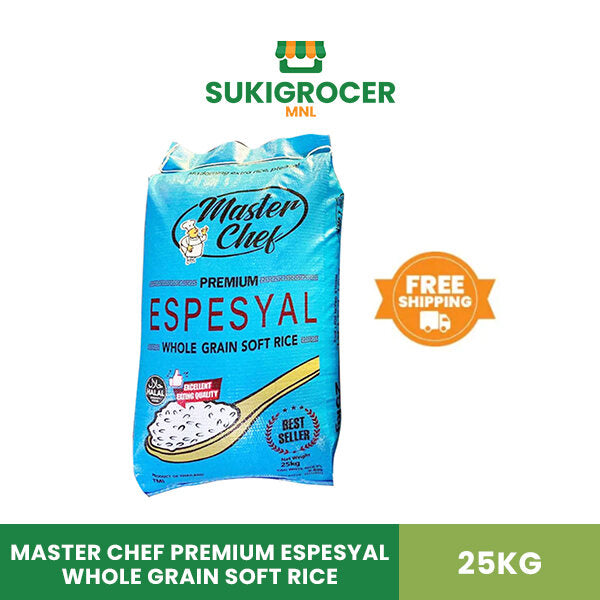 Master Chef Premium Espesyal Whole Grain Rice 25KG