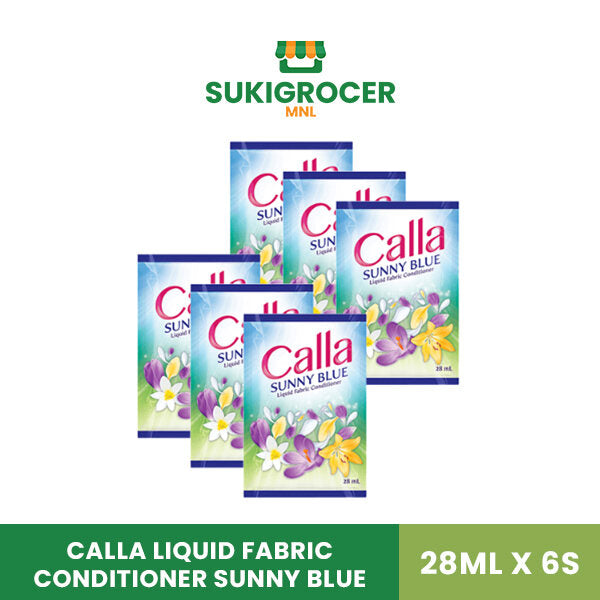Calla Liquid Fabric Conditioner Sunny Blue 28ML x 6's