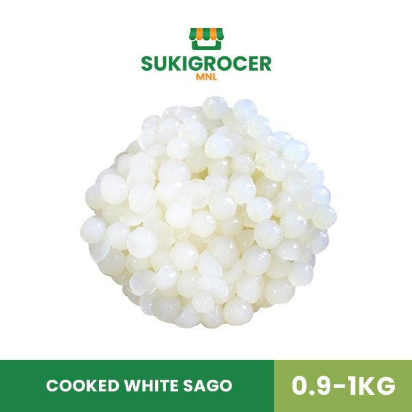 Cooked White Sago 0.9-1KG