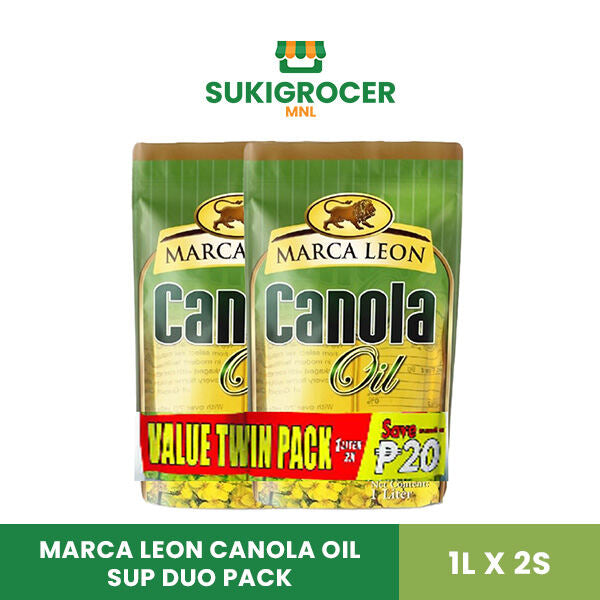 Marca Leon Canola Oil SUP Duo Pack 1L x 2s