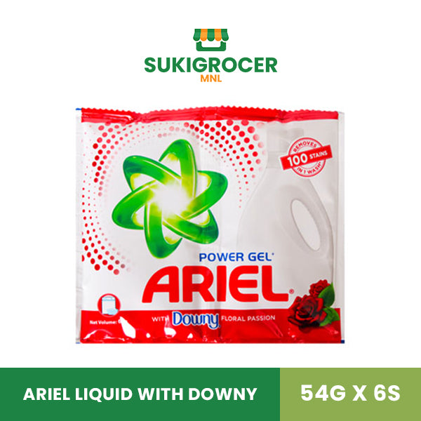 Ariel Liquid with Downy 54G x 6s