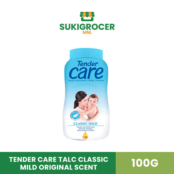 Tender Care Talc Classic Mild Original Scent 100G