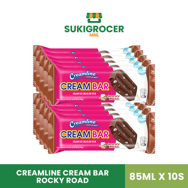 Creamline Cream Bar Rocky Road 85ML x 10s
