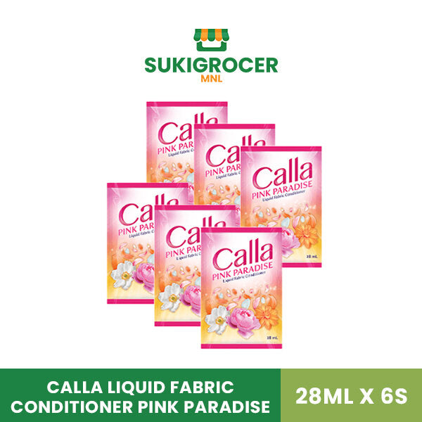 Calla Liquid Fabric Conditioner Pink Paradise 28ML x 6's