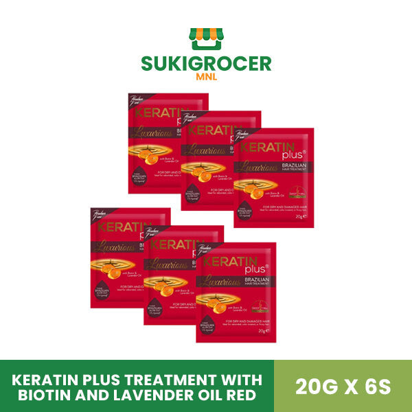Keratin Plus Treatment With Biotin And Lavender Oil Red 20G x 6's