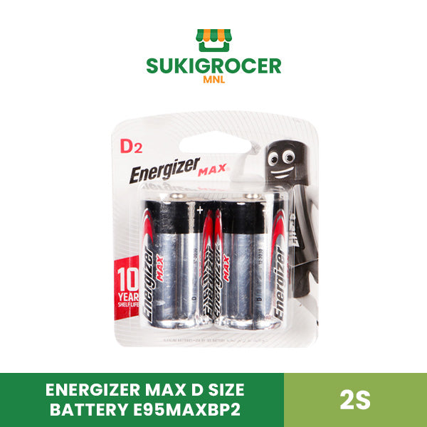 Energizer Max D Size Battery E95Maxbp2 2s