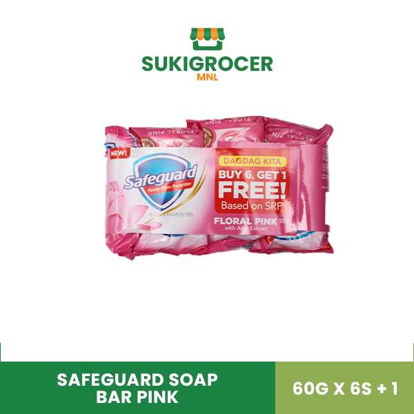 Safeguard Soap Bar Pink 60G x 6s + 1