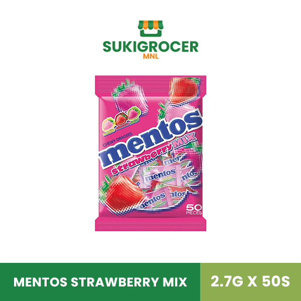 Mentos Strawberry Mix 2.7g x 50s