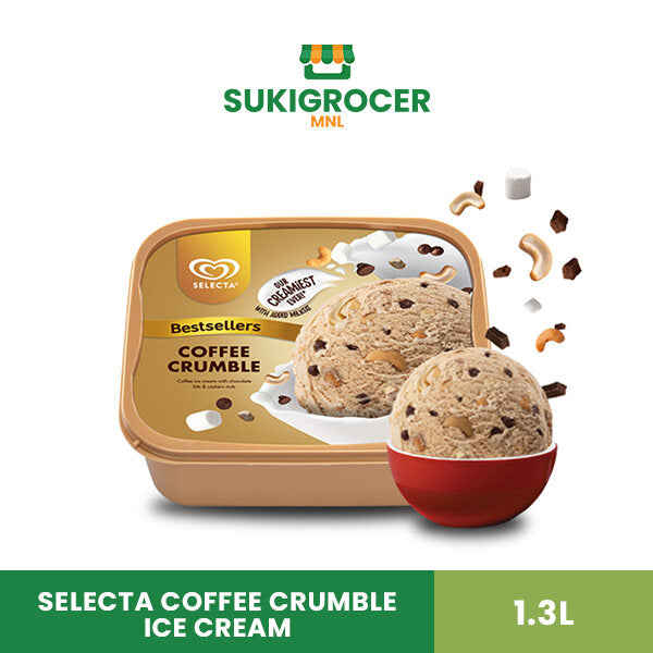 Selecta Coffee Crumble Ice Cream 1.3L