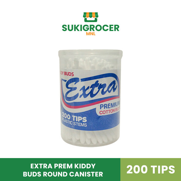 Extra Prem Kiddy Buds Round Canister 200 Tips