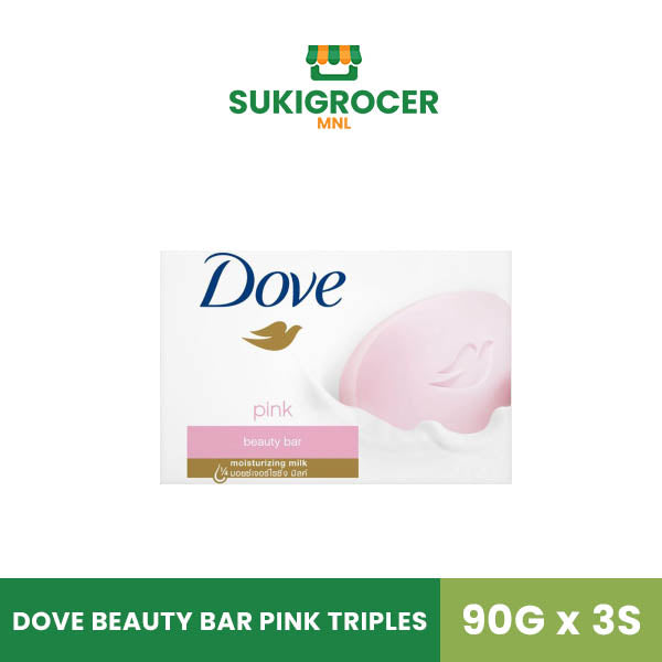 Dove Beauty Bar Pink Triples 90G x 3s