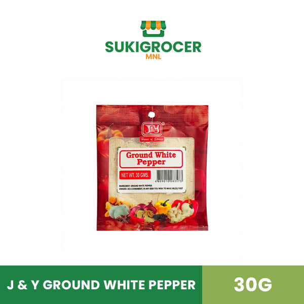 J & Y Ground White Pepper 30g