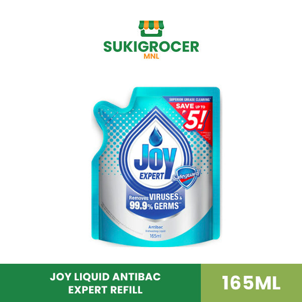 Joy Liquid Antibac Expert Refill Dishwashing Liquid 165ML