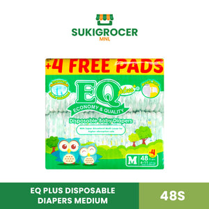 Eq Plus EQ Plus Disposable Diapers Medium 48s
