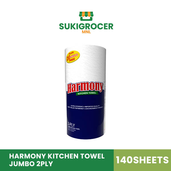 Harmony Kitchen Towel Jumbo 2ply 140 sheets