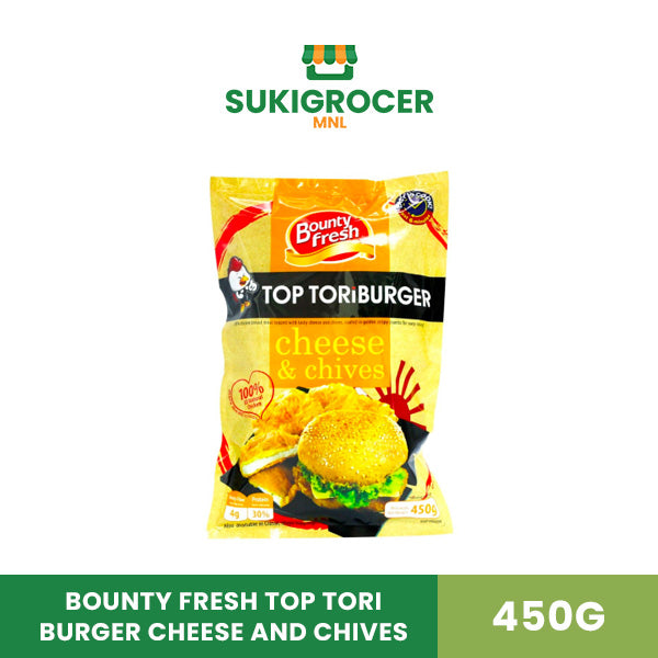 Bounty Fresh Top Tori Burger Cheese and Chives 450g