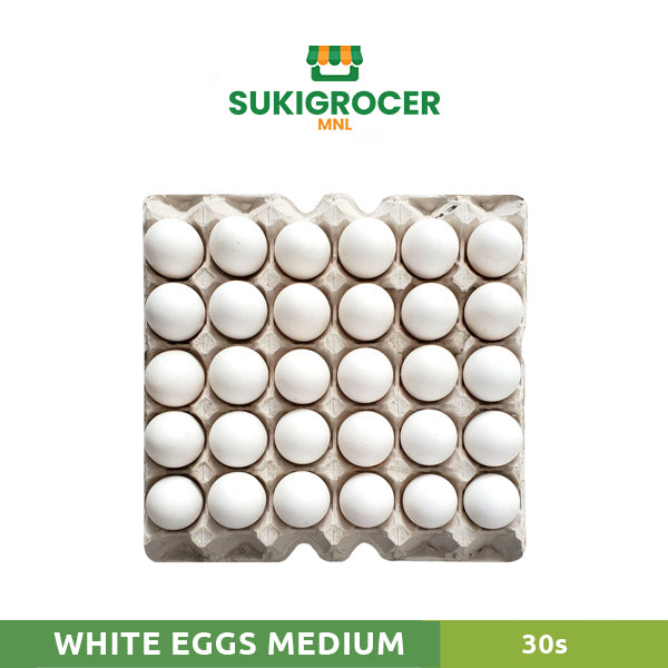 Fresh White Eggs Medium (30s)