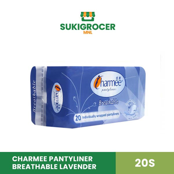 Charmee Pantyliner Breathable Lavender 20s