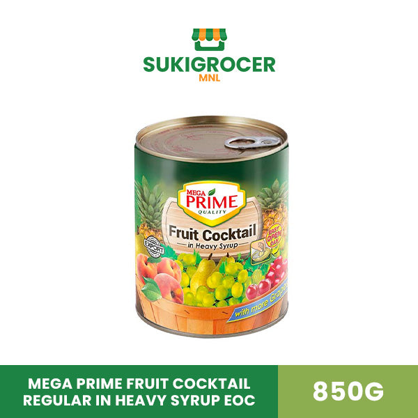 Mega Prime Fruit Cocktail Regular In Heavy Syrup EOC 850g