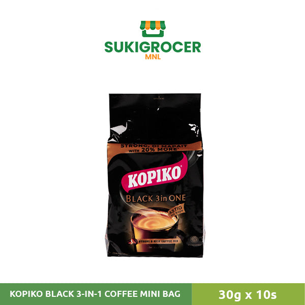 Kopiko Black 3-in-1 Coffee Mini Bag 30g x 10s