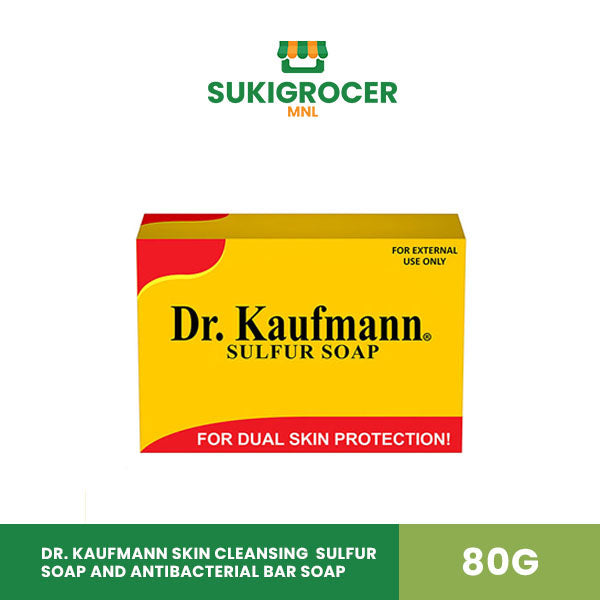 Dr. Kaufmann Skin Cleansing Sulfur Soap and Antibacterial Bar Soap 80G