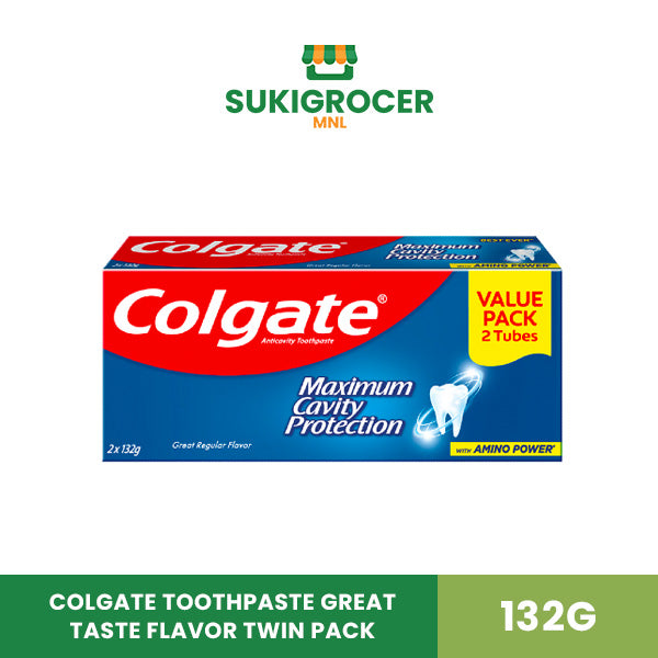 Colgate Toothpaste Great Taste Flavor Twin Pack 132g