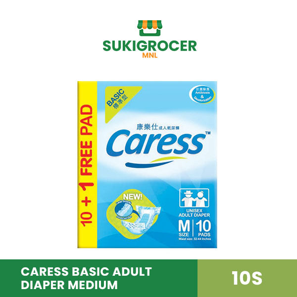 Caress Basic Adult Diaper Medium 10s