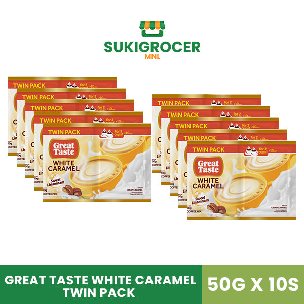 Great Taste White Caramel Twin Pack 50G x 10s