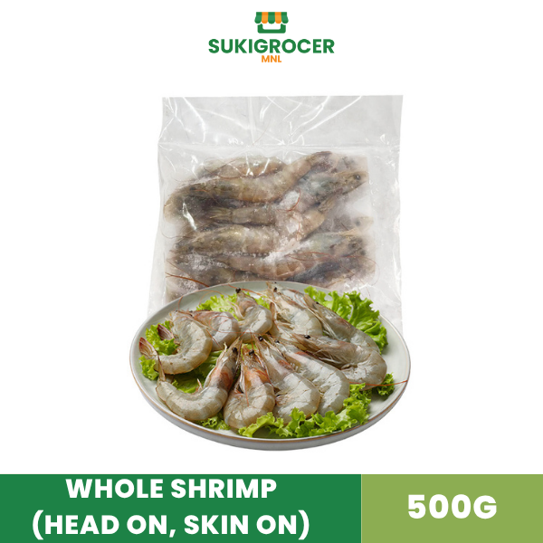 Whole Shrimp (Head on, Skin on)
