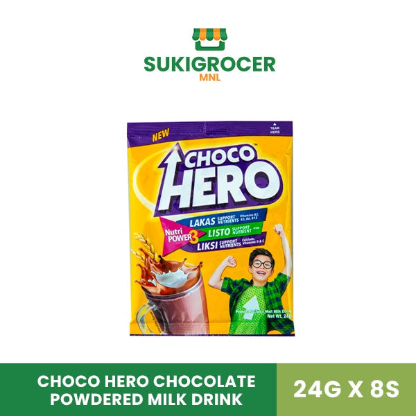 Choco Hero Chocolate Powdered Milk Drink 24G x 8s