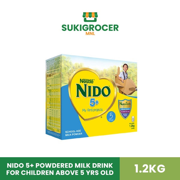 Nido 5+ Powdered Milk Drink for Children Above 5 Yrs Old 1.2kg
